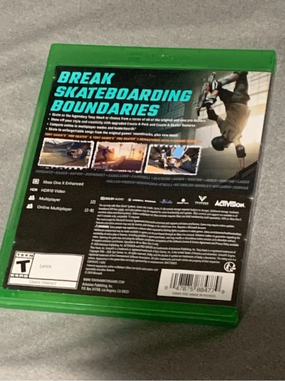 Microsoft Xbox One - Tony Hawk's Pro Skater 1 + 2 (Green Case)